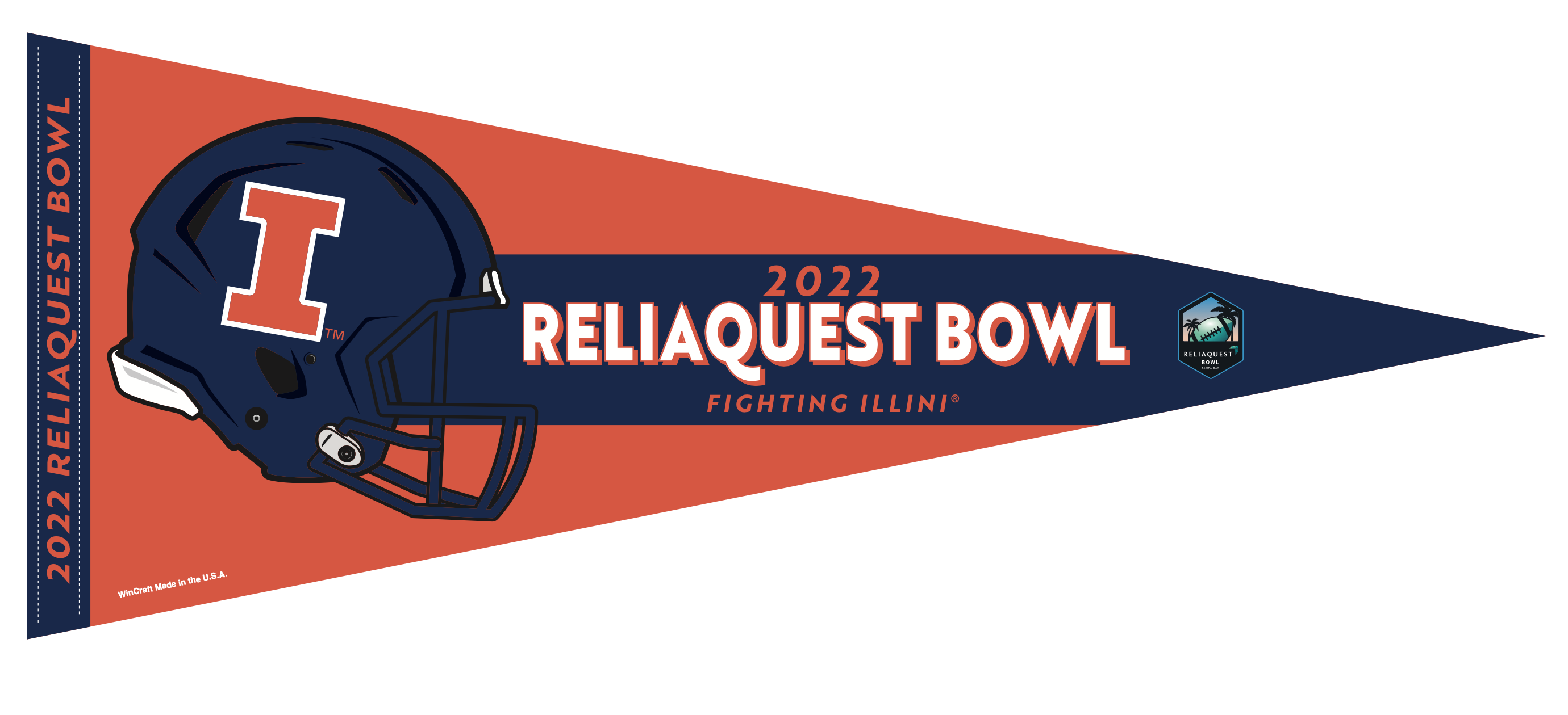 Illinois ReliaQuest Bowl Pennant