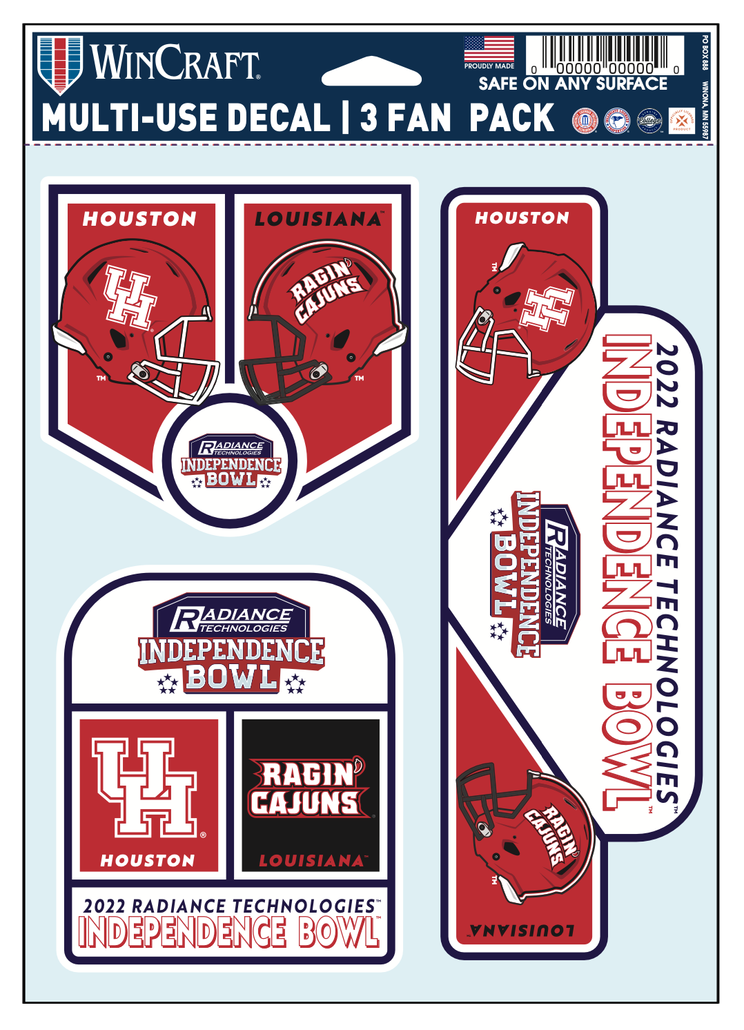 Independence Bowl Fan Decals