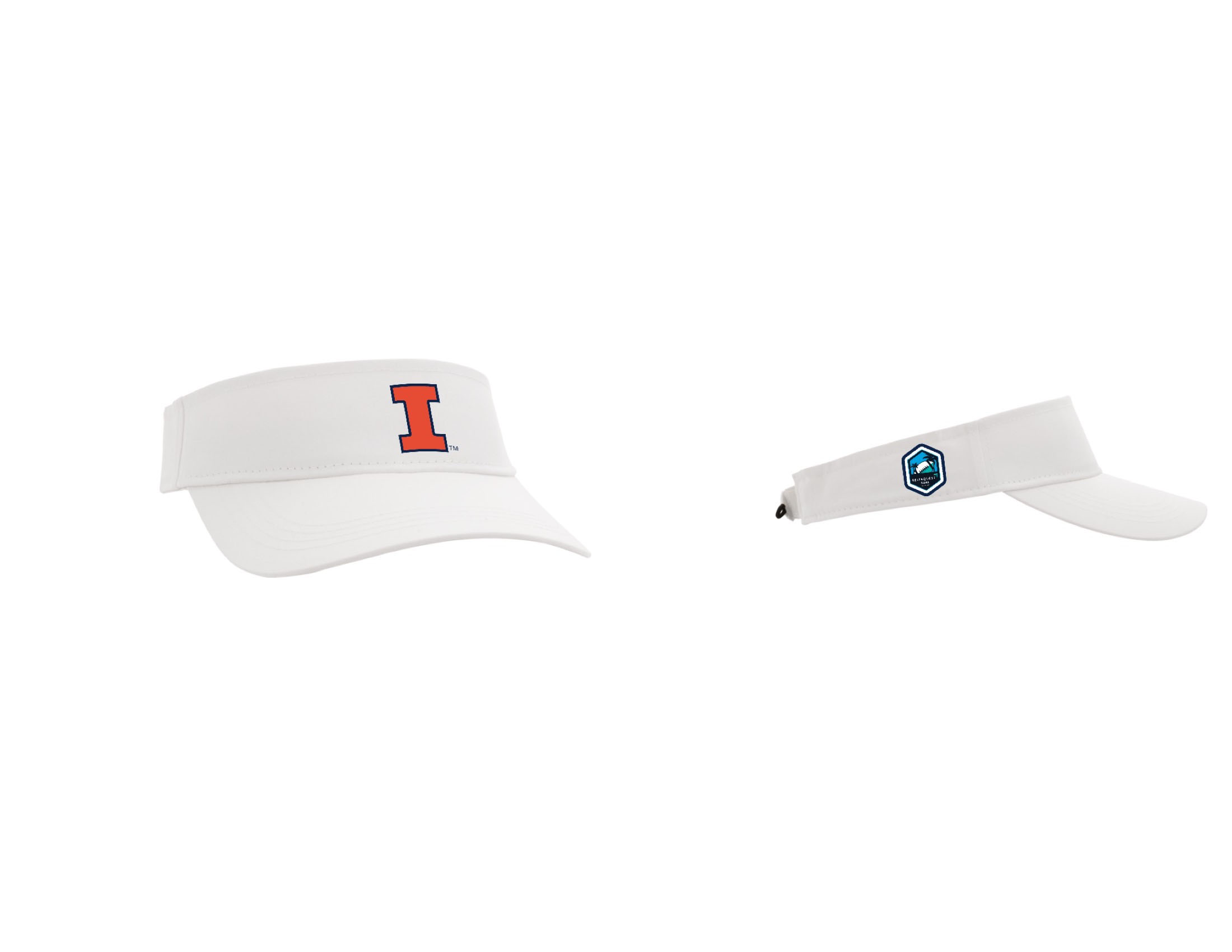 ReliaQuest Bowl Illinois visors - White