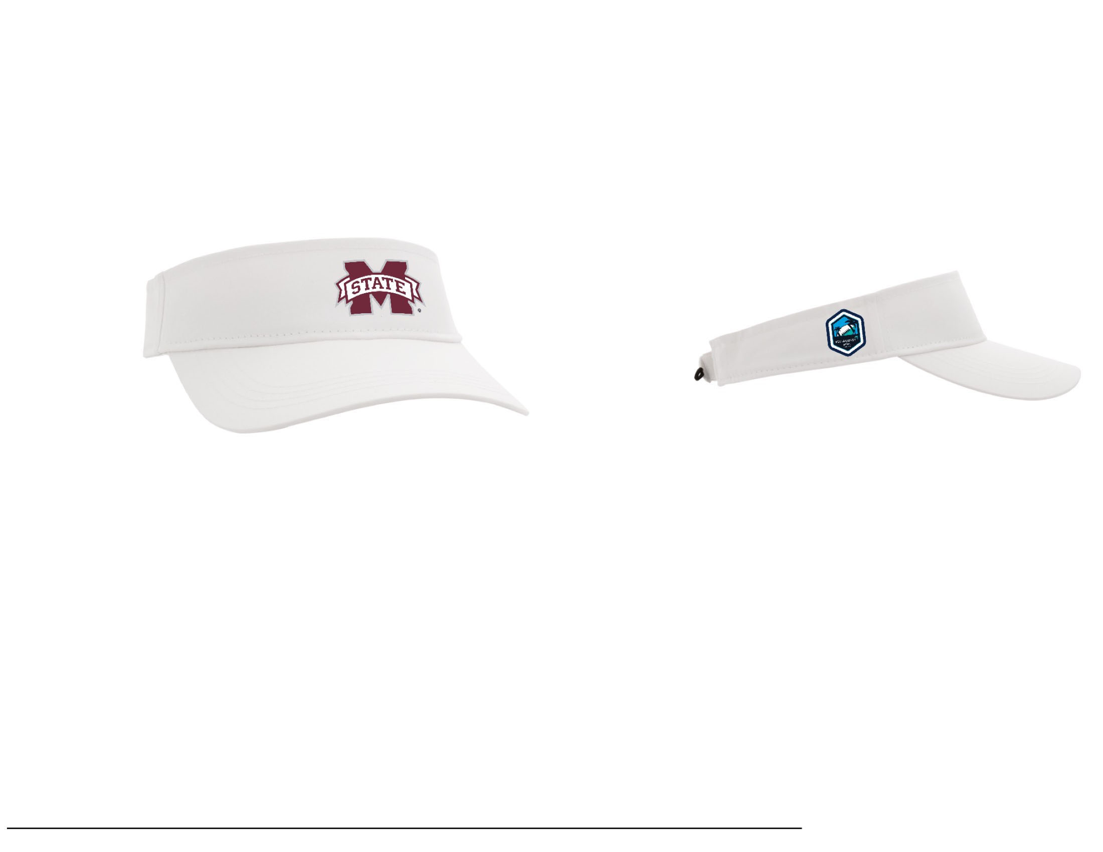 ReliaQuest Bowl Mississippi State visors - White