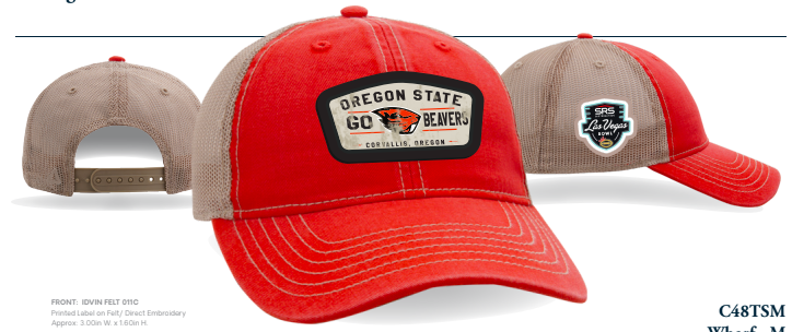 Oregon State Beaver Embroidered Cap