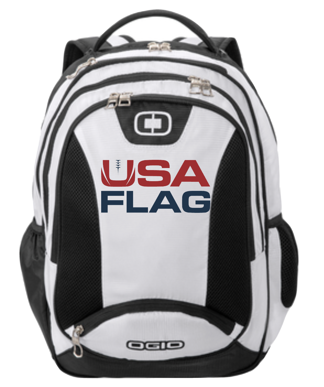 USA Flag Ogio Backpack - White/Black/Silver