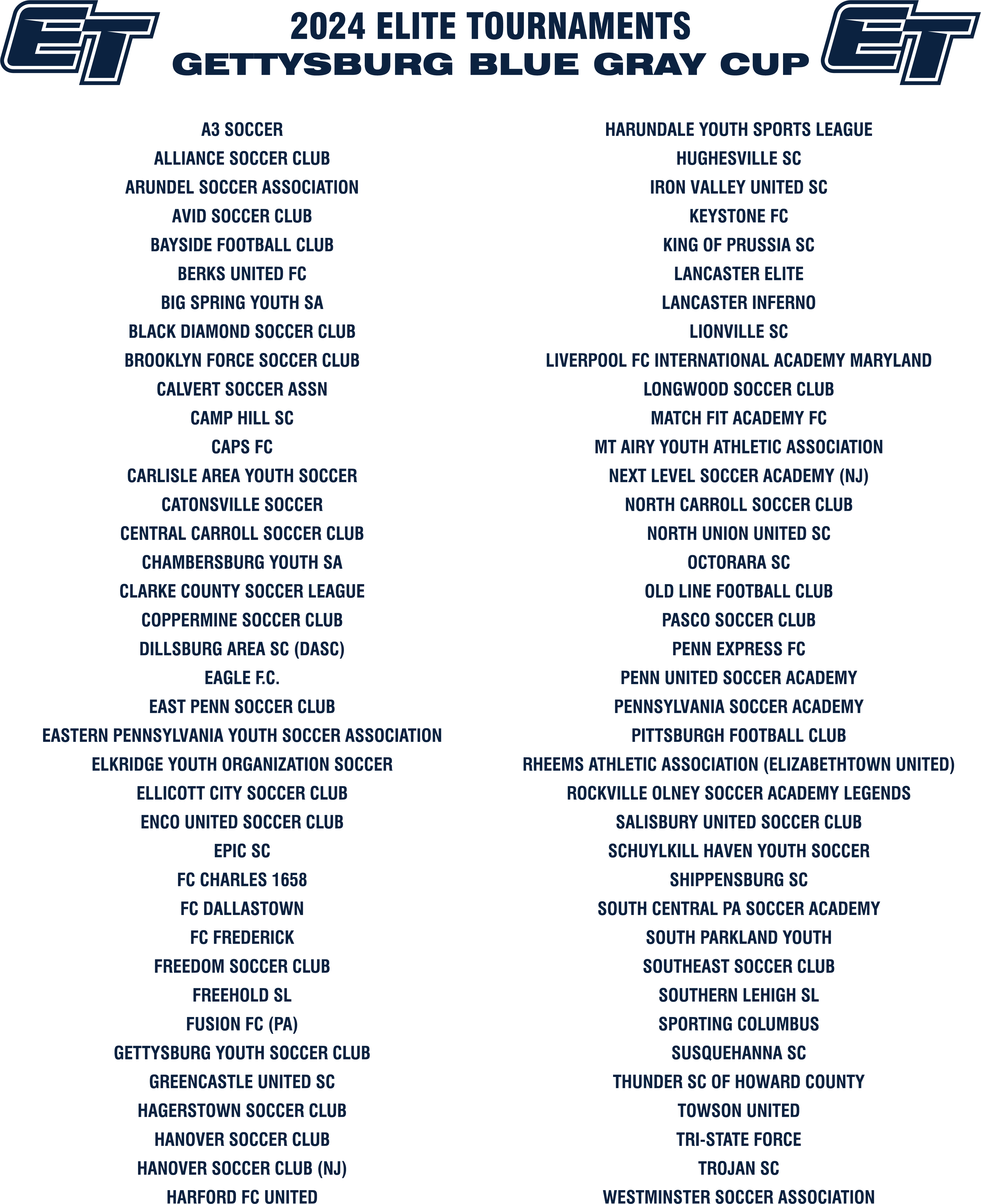 Gettysburg Blue Gray Cup Event Merchandise