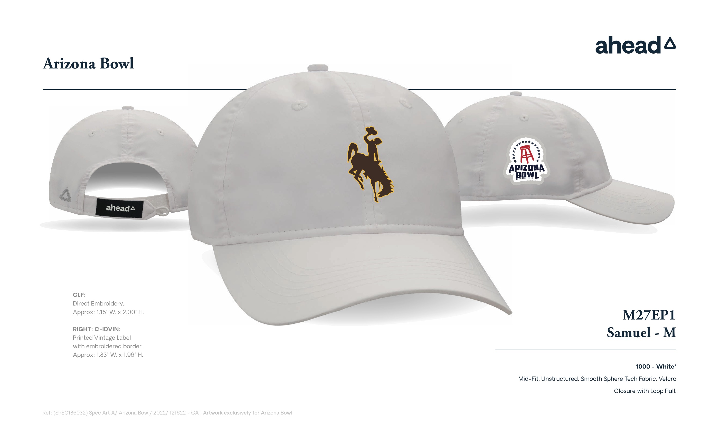 Arizona Bowl Wyoming Logo White Cap