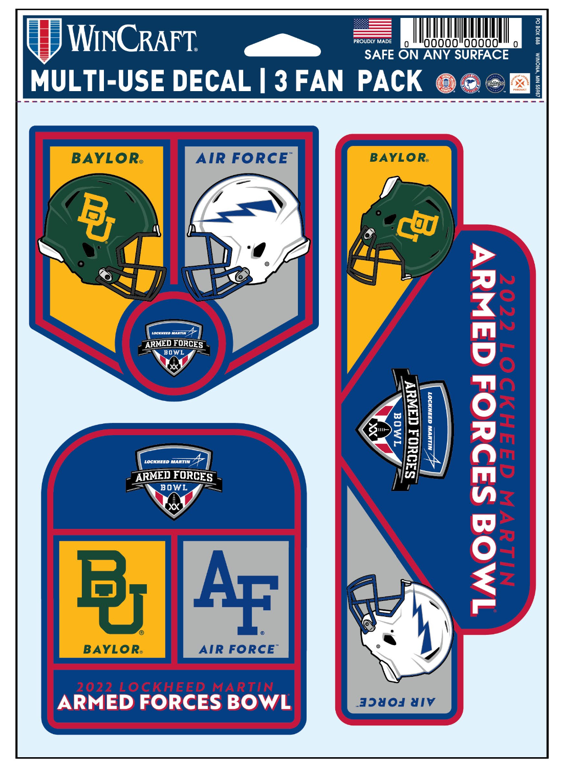 Armed Forces Bowl Fan Decals