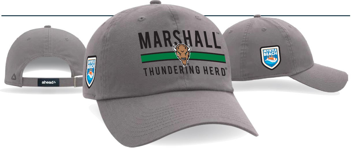 Myrtle Beach Bowl Marshall Banner Grey Cap