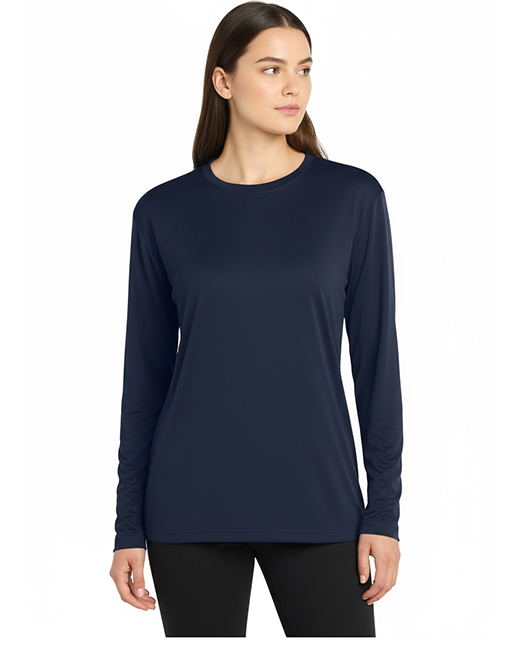 GO NAVY Mascot Unisex Performance Long Sleeve Tee