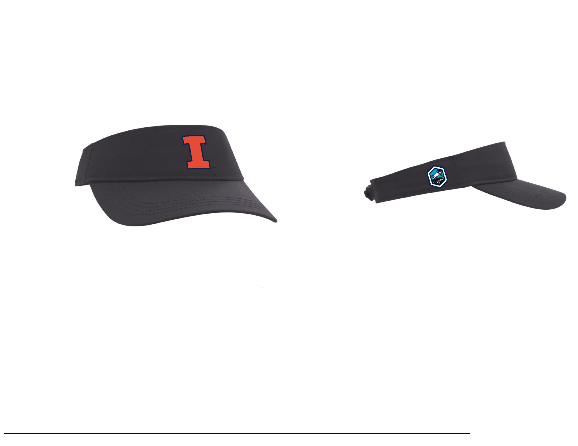 ReliaQuest Bowl Illinois visors - Black
