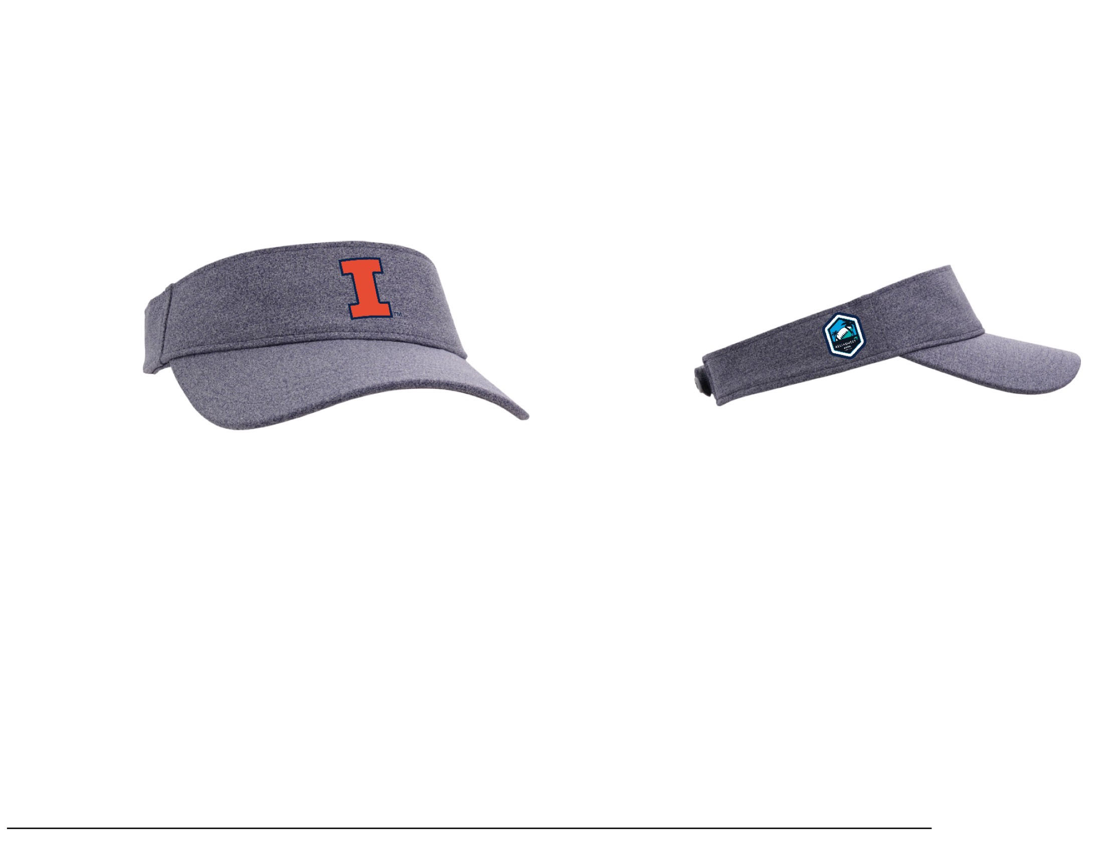 ReliaQuest Bowl Illinois visors - Grey